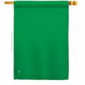 Guarderia Green Novelty Merchant 28 x 40 in. Dbl-Sided Horizontal House Flags for Decoration Banner Garden GU4061183